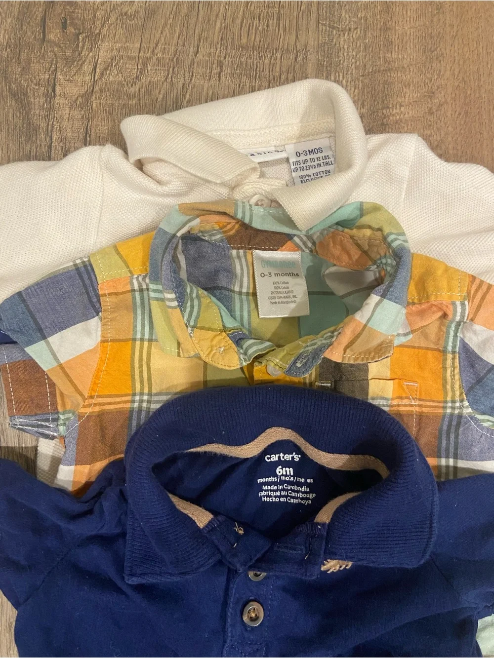 Carters/Gap baby outfits 3-6mo Onsies Polo Pants